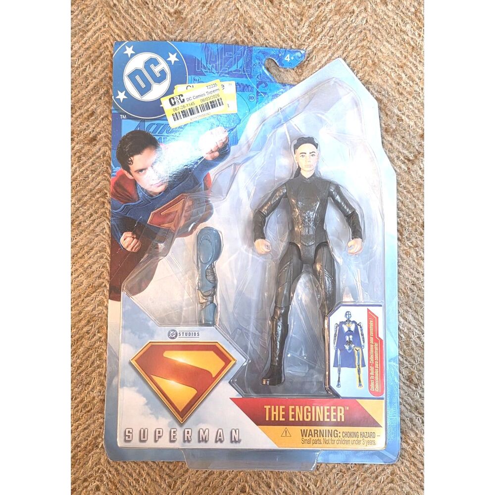 DC Comics Superman Movie The Engineer 6" Action Figure Spin Master NEW